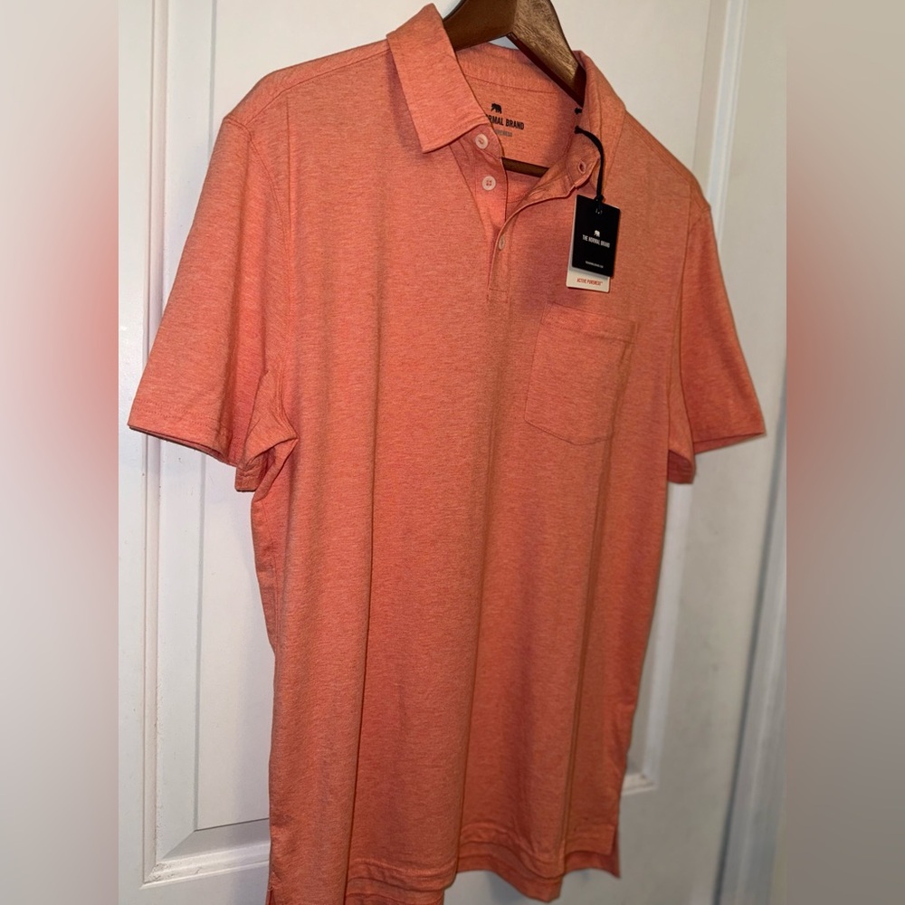 The Normal Brand NWT Active Puremeso Polo in "Canyon Sunset" - Picture 5 of 10